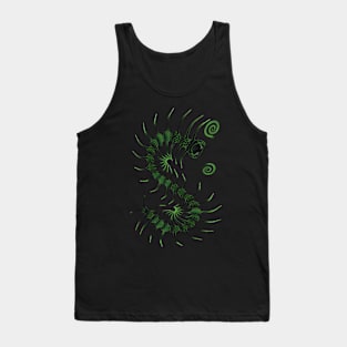 The Darkest Green Centipede Tank Top